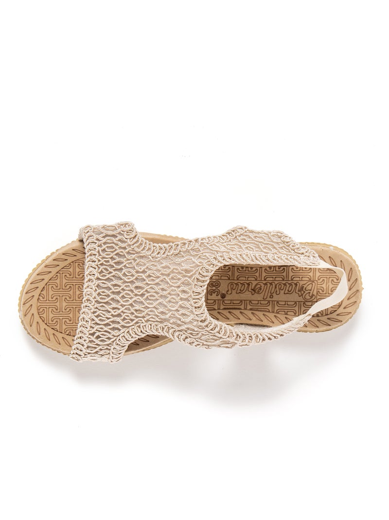 Sandali donna Brasileras con suola gomma Beige - Kiabi