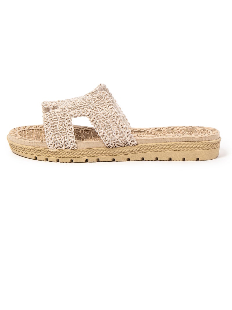 Sandali donna Brasileras con suola gomma Beige - Kiabi