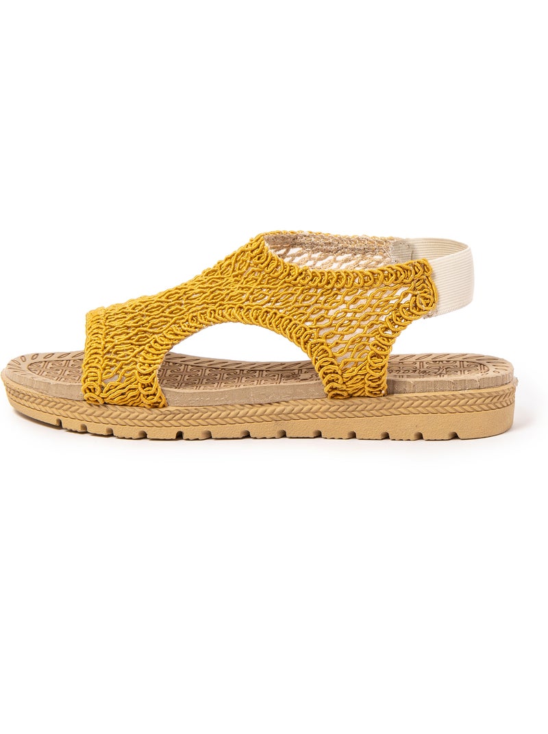 Sandali donna Brasileras con suola gomma Giallo - Kiabi