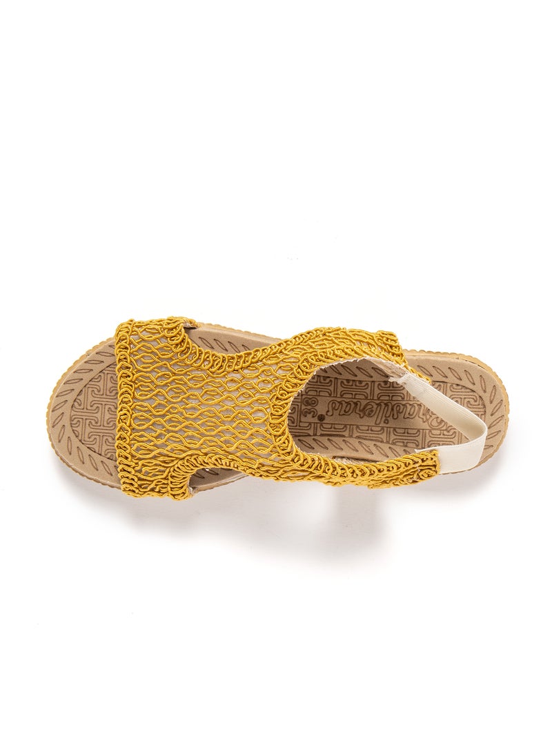 Sandali donna Brasileras con suola gomma Giallo - Kiabi