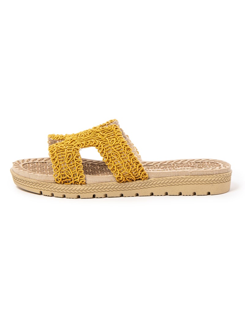 Sandali donna Brasileras con suola gomma Giallo - Kiabi