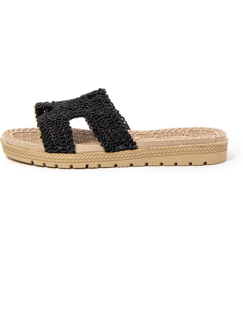 Sandali donna Brasileras con suola gomma Nero - Kiabi