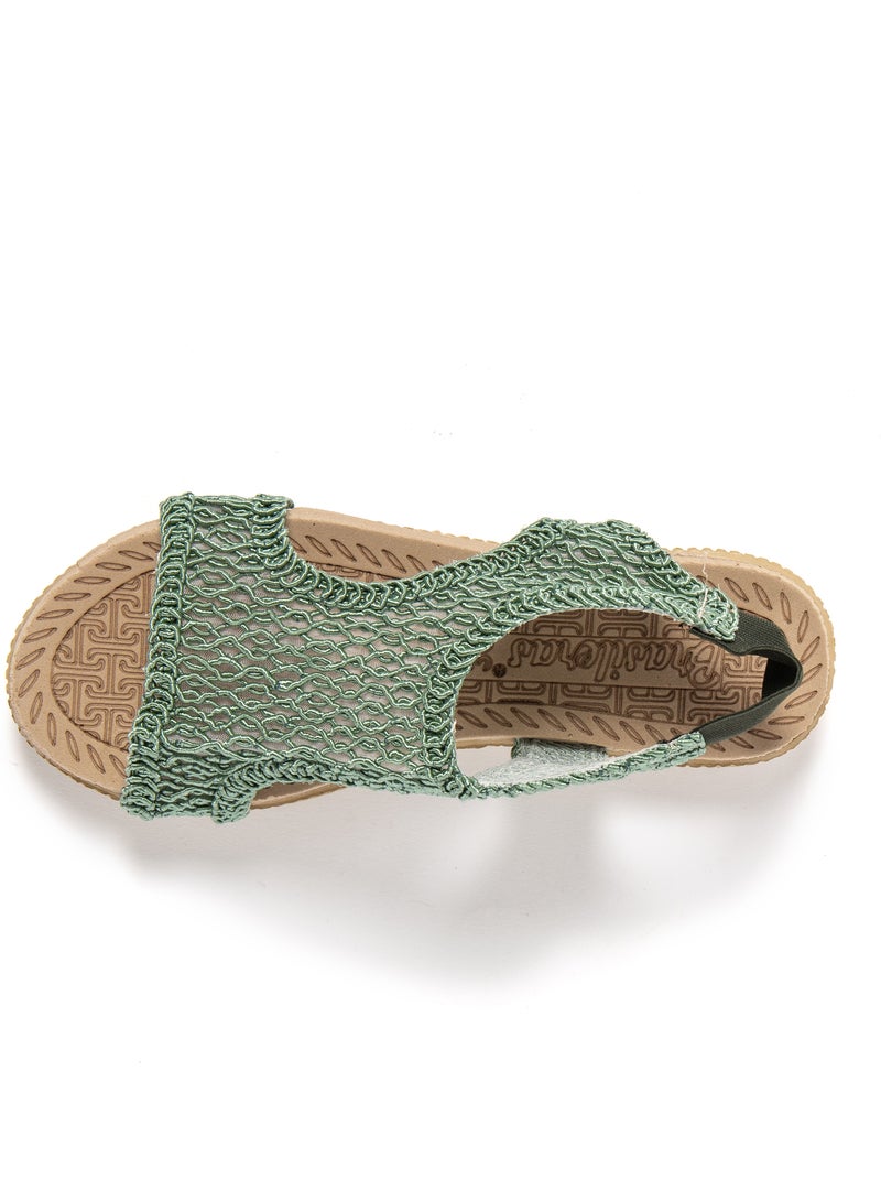 Sandali donna Brasileras con suola gomma Verde - Kiabi