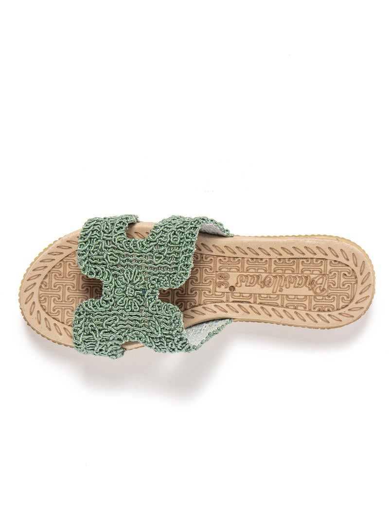 Sandali donna Brasileras con suola gomma Verde - Kiabi