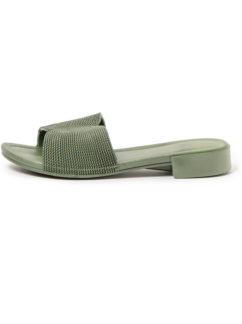 Sandali donna Brasileras con suola gomma Verde scuro - Kiabi