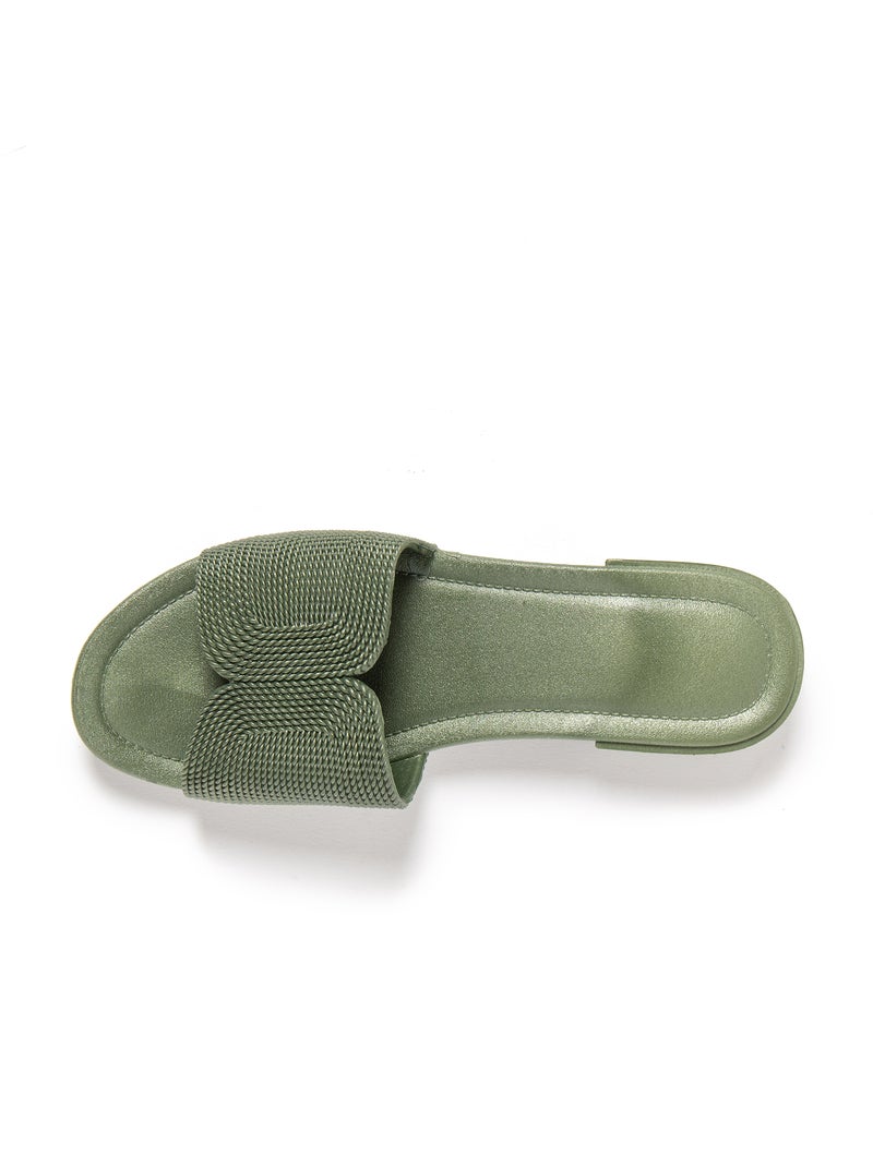 Sandali donna Brasileras con suola gomma Verde scuro - Kiabi