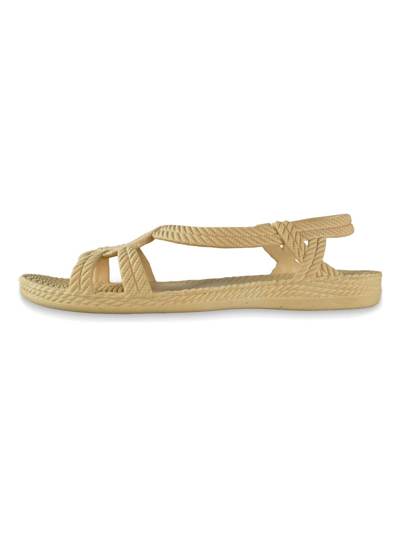 Sandali donna Brasileras suola in gomma Beige - Kiabi