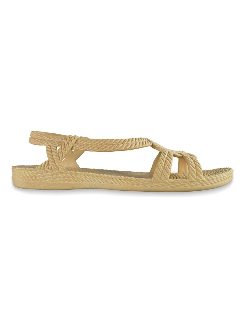 Sandali donna Brasileras suola in gomma Beige - Kiabi