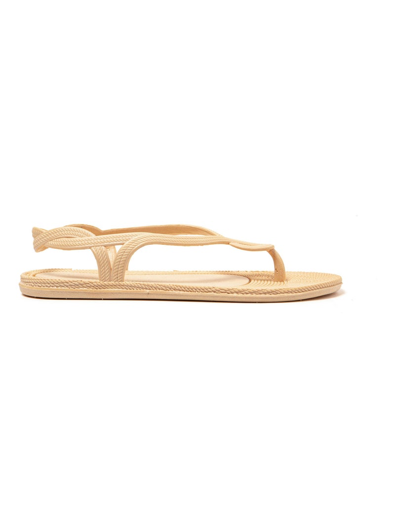 Sandali donna Brasileras suola in gomma Beige - Kiabi