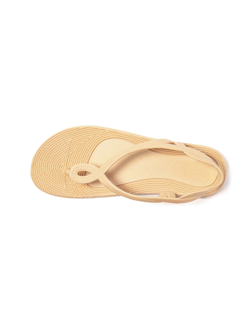 Sandali donna Brasileras suola in gomma Beige - Kiabi