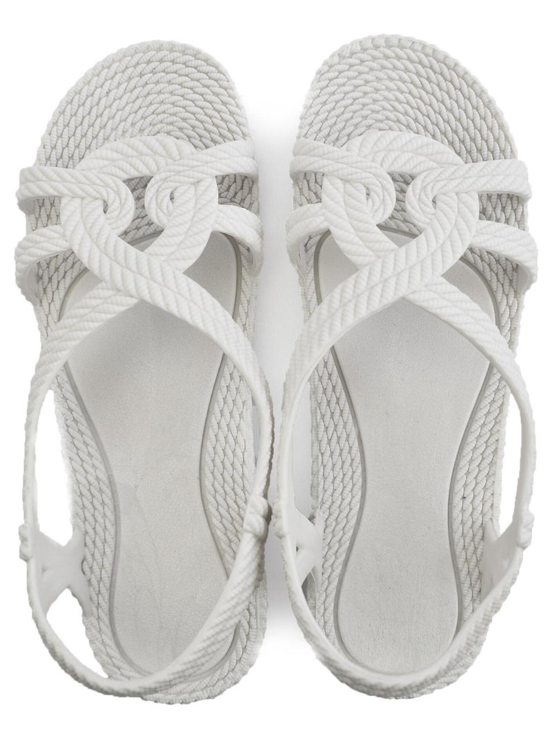 Sandali donna Brasileras suola in gomma Bianco - Kiabi