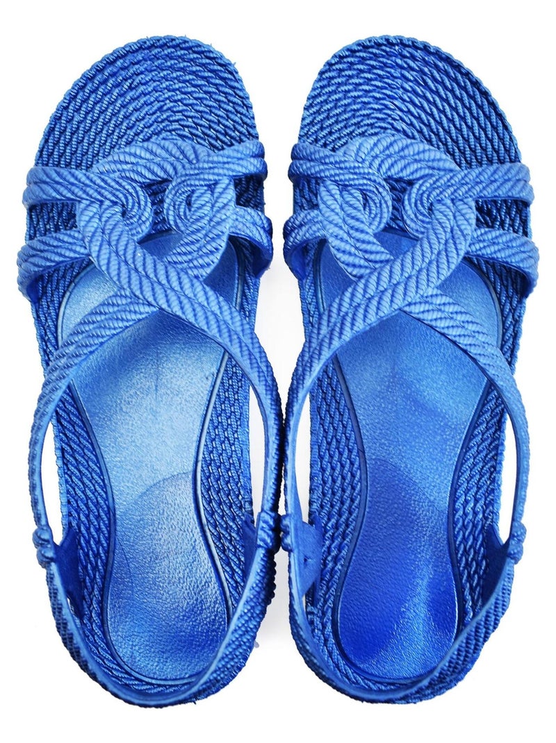 Sandali donna Brasileras suola in gomma Blu - Kiabi