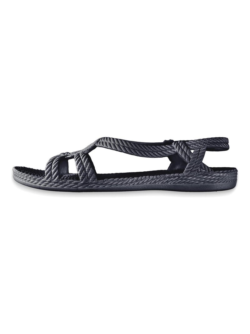 Sandali donna Brasileras suola in gomma Blu scuro - Kiabi