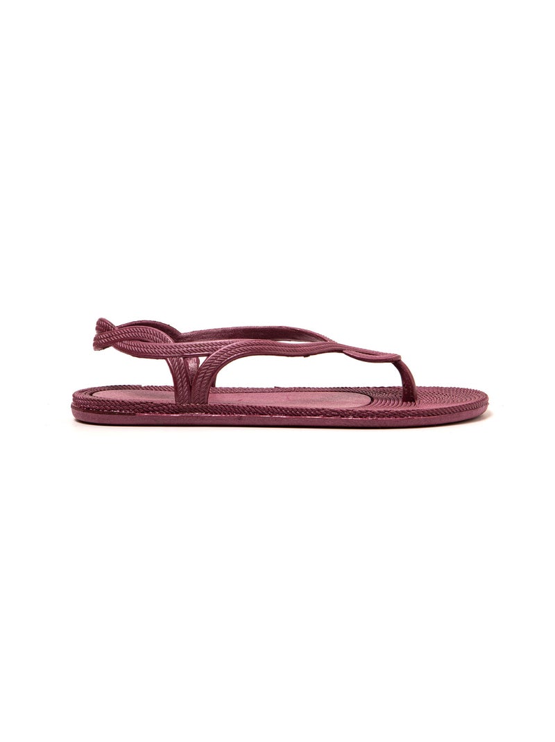 Sandali donna Brasileras suola in gomma Bordeaux - Kiabi