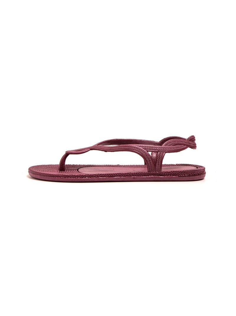 Sandali donna Brasileras suola in gomma Bordeaux - Kiabi