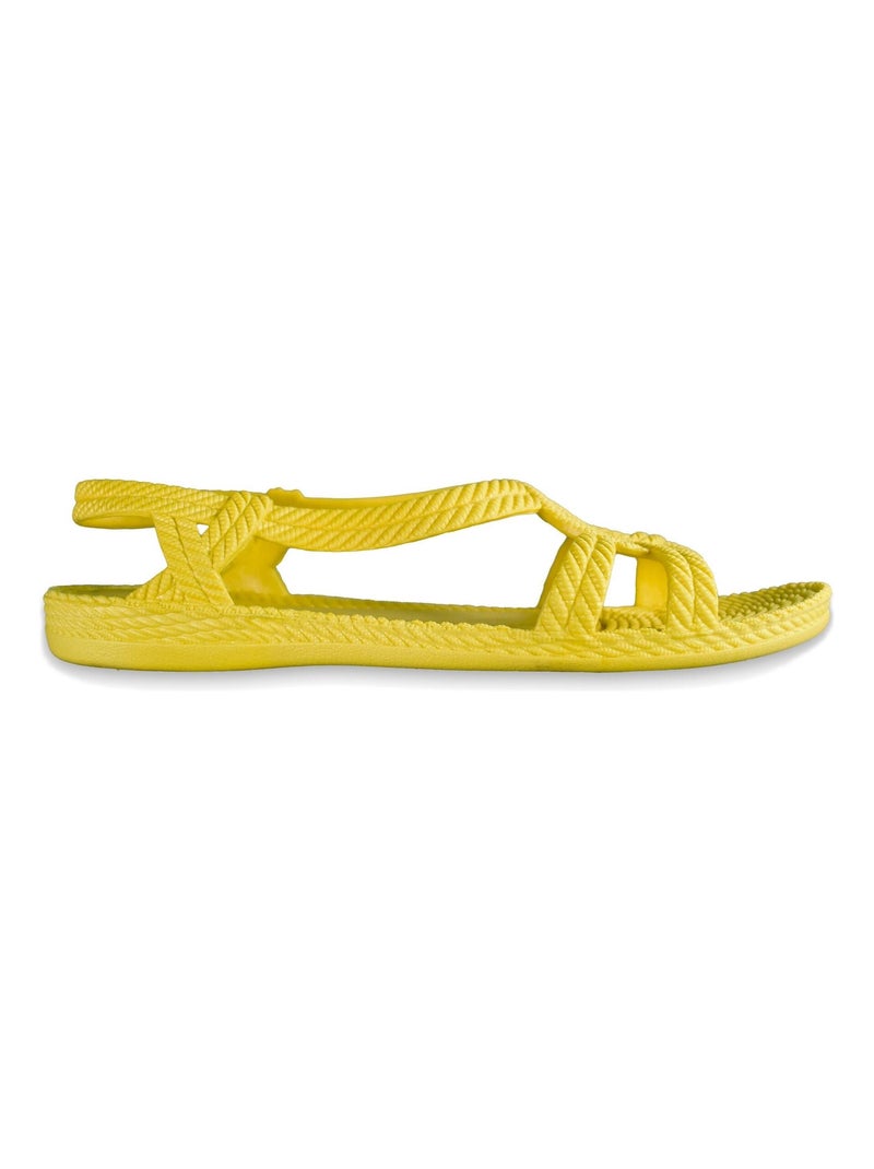 Sandali donna Brasileras suola in gomma Giallo - Kiabi