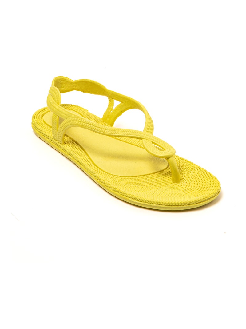 Sandali donna Brasileras suola in gomma Giallo - Kiabi