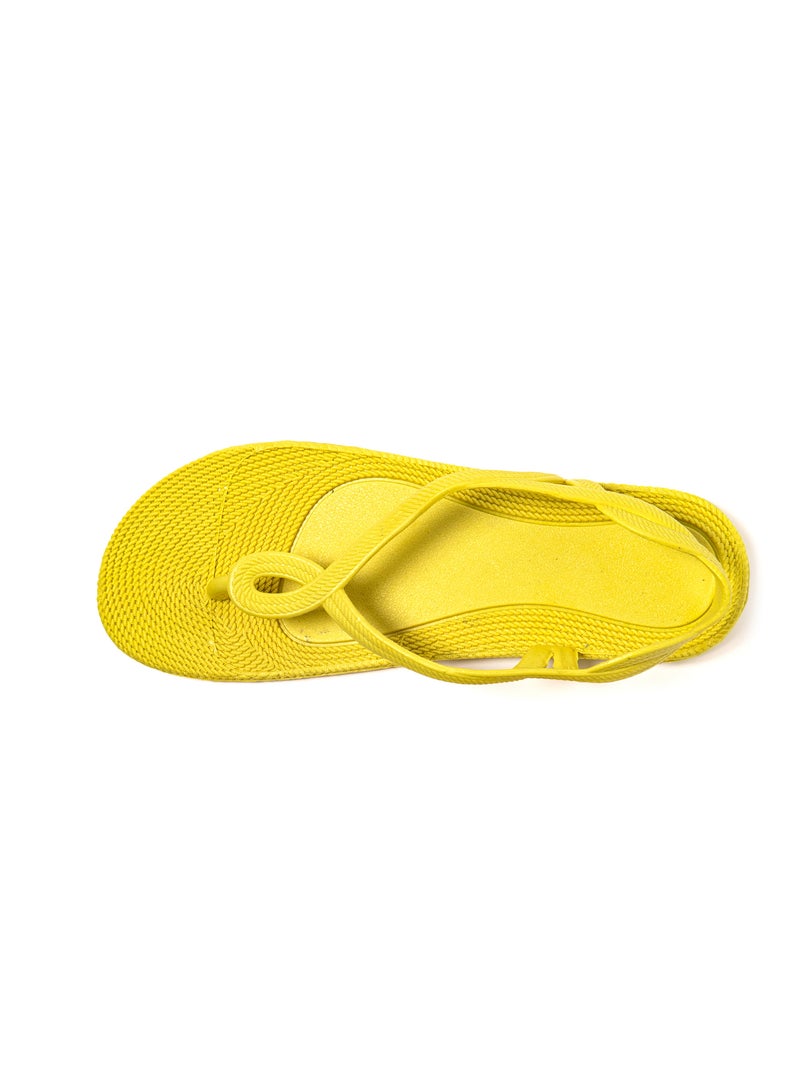 Sandali donna Brasileras suola in gomma Giallo - Kiabi