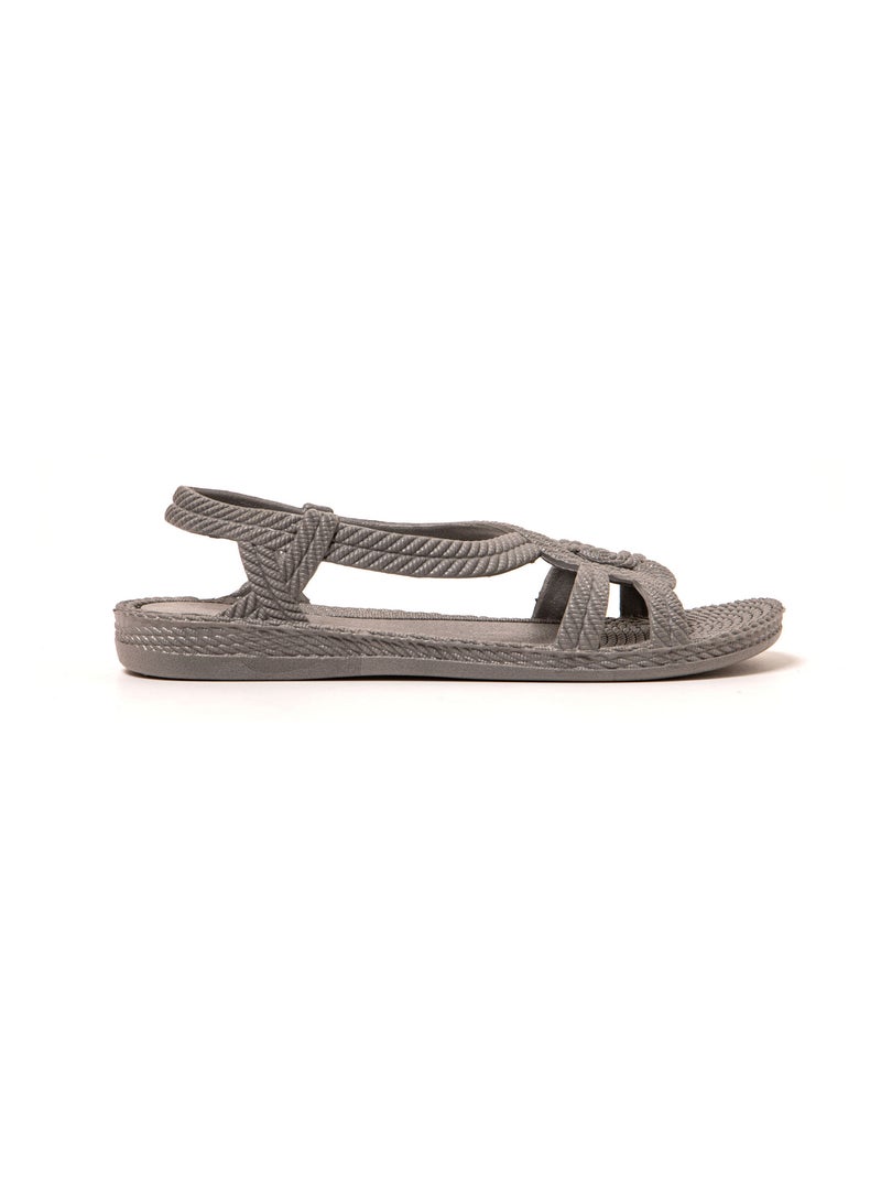 Sandali donna Brasileras suola in gomma Grigio - Kiabi