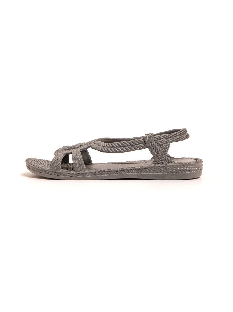 Sandali donna Brasileras suola in gomma Grigio - Kiabi