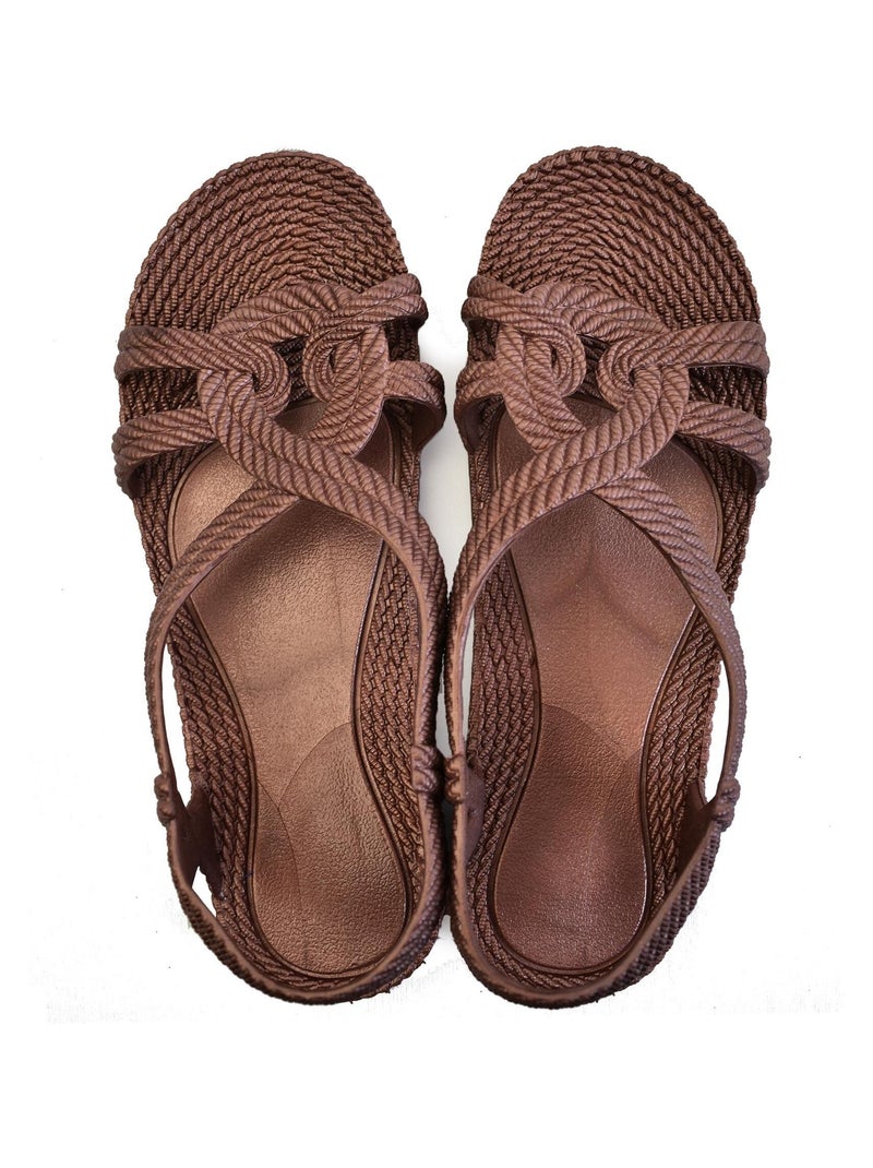Sandali donna Brasileras suola in gomma Marrone - Kiabi