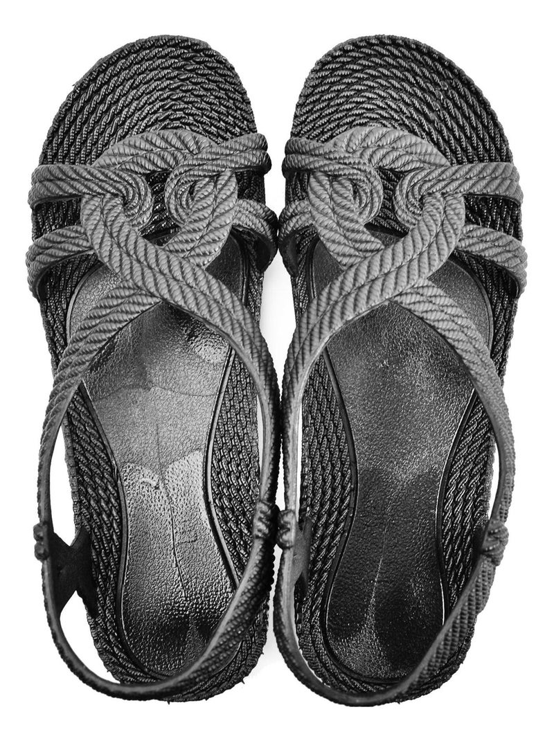 Sandali donna Brasileras suola in gomma Nero - Kiabi