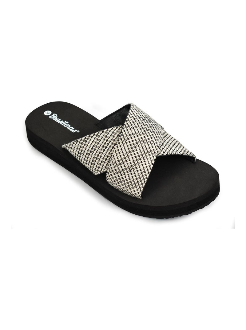 Sandali donna Brasileras suola in gomma Nero - Kiabi