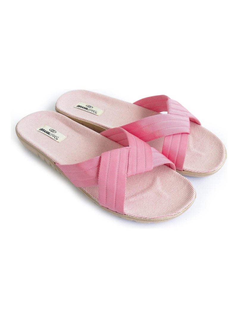 Sandali donna Brasileras suola in gomma Rosa - Kiabi