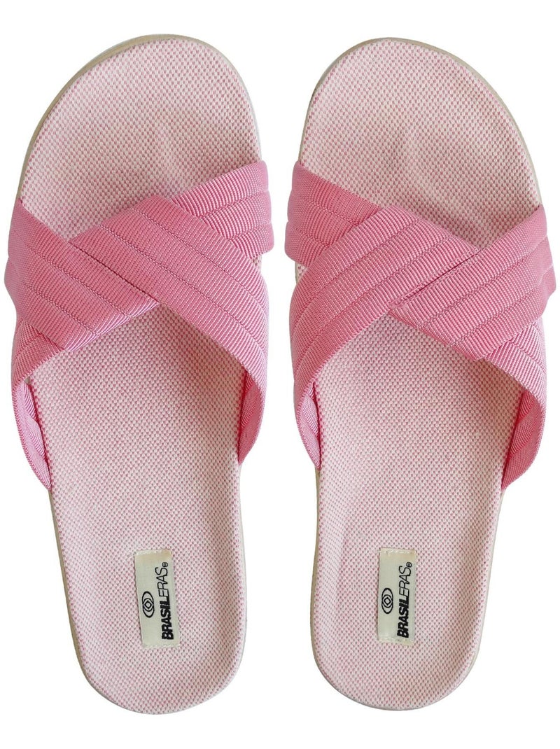 Sandali donna Brasileras suola in gomma Rosa - Kiabi