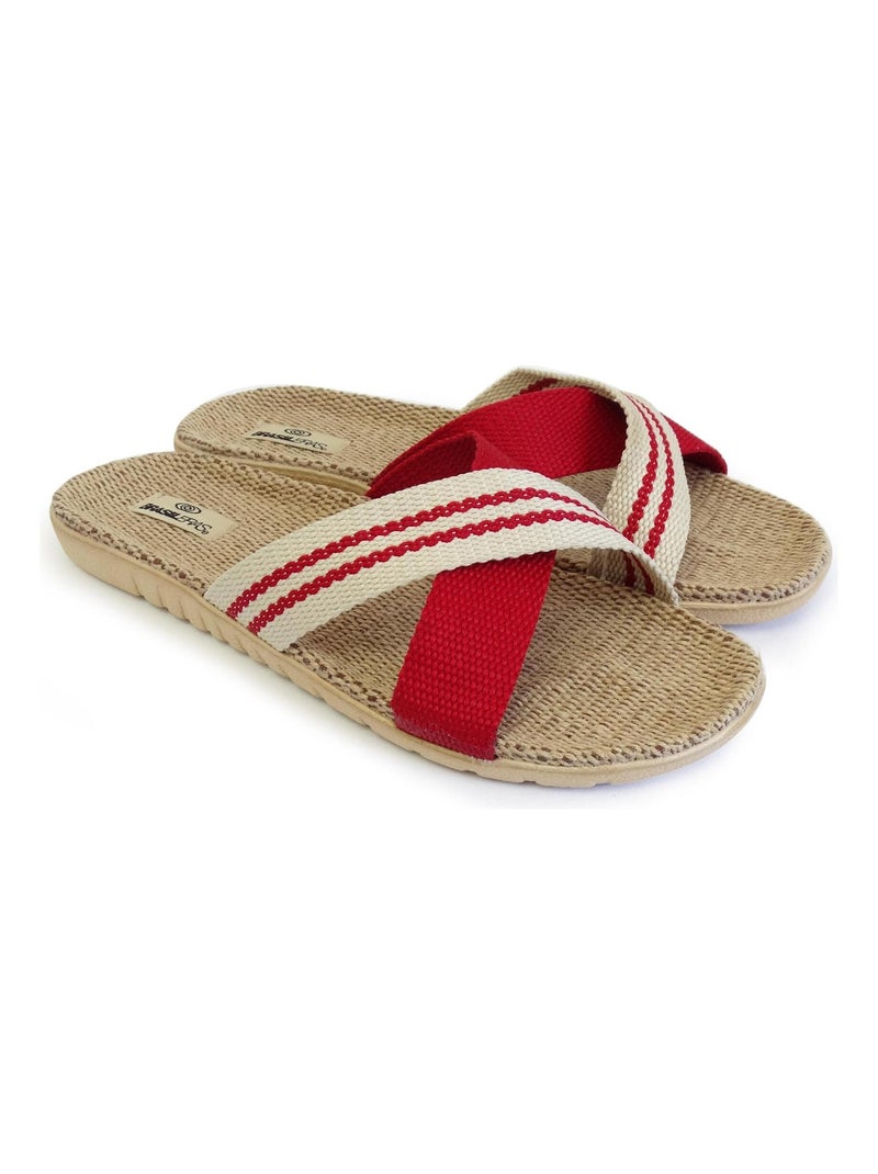 Sandali donna Brasileras suola in gomma Rosso - Kiabi