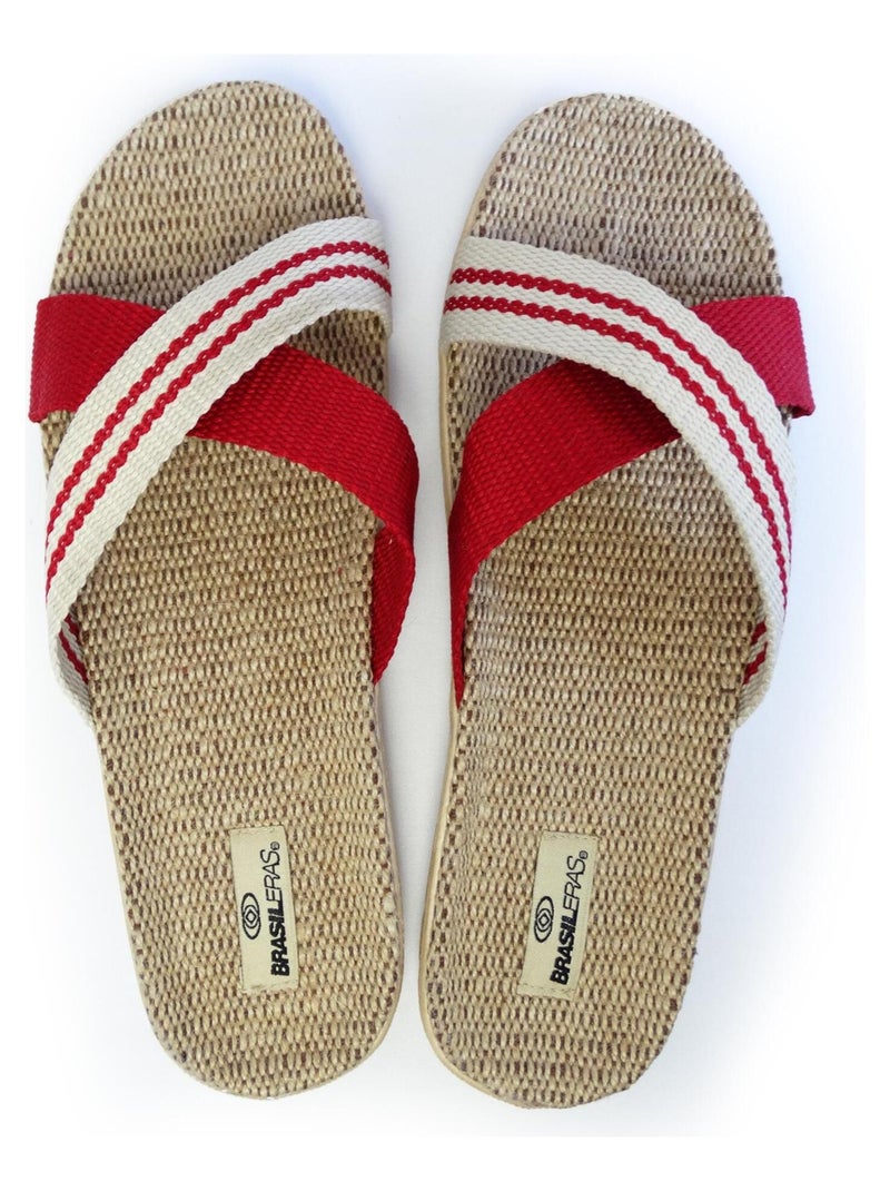 Sandali donna Brasileras suola in gomma Rosso - Kiabi