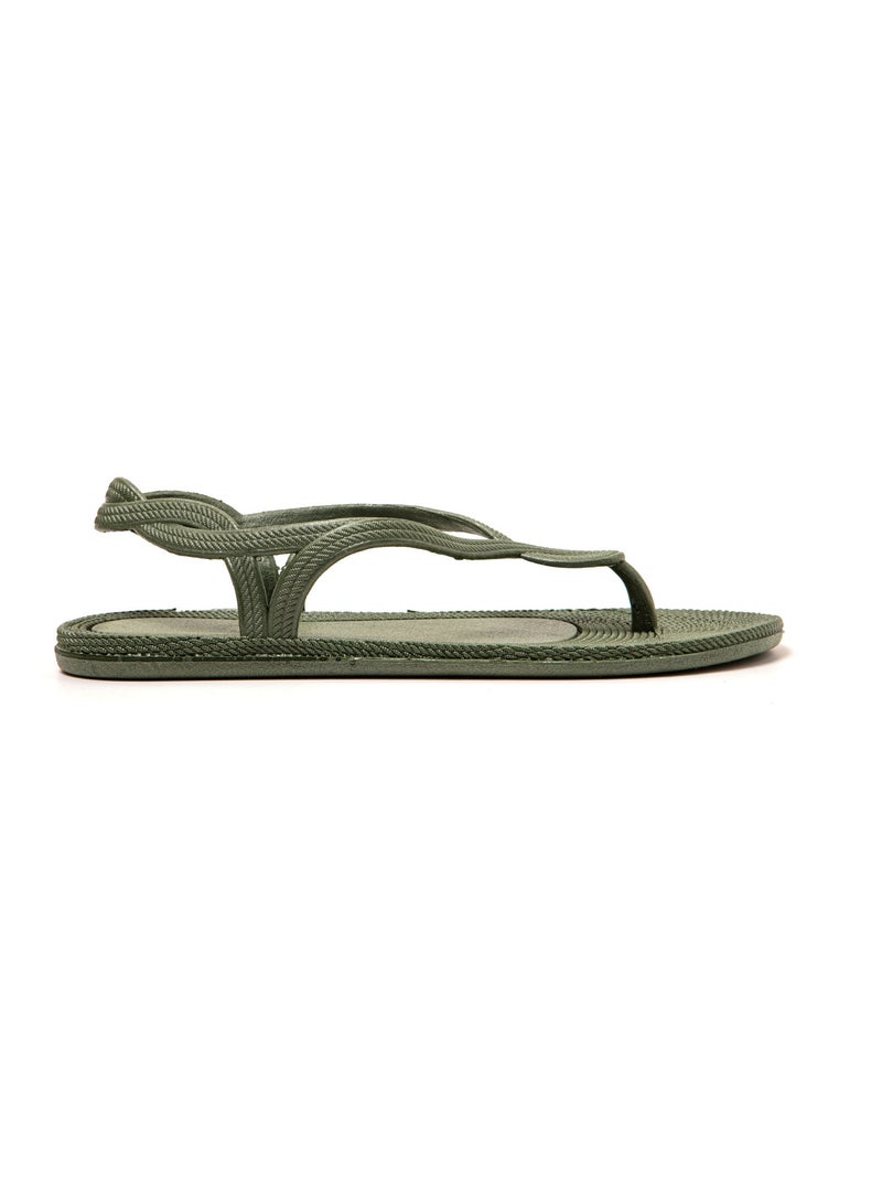 Sandali donna Brasileras suola in gomma Verde scuro - Kiabi