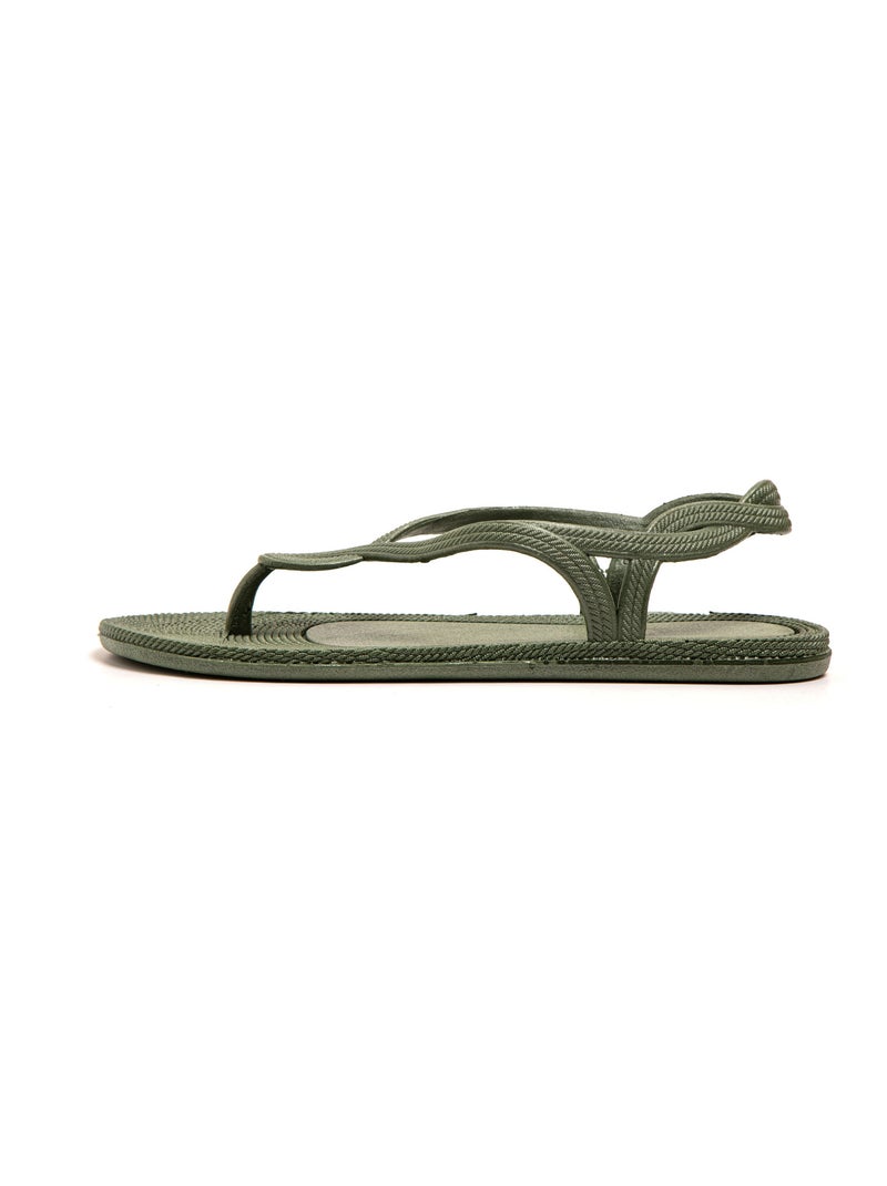 Sandali donna Brasileras suola in gomma Verde scuro - Kiabi
