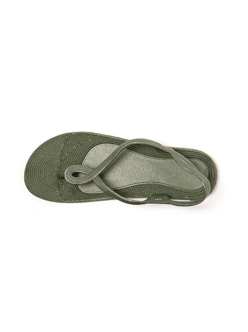 Sandali donna Brasileras suola in gomma Verde scuro - Kiabi
