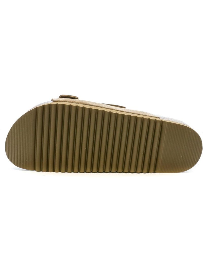 Sandali Donna in Pelle Cammello - Kiabi