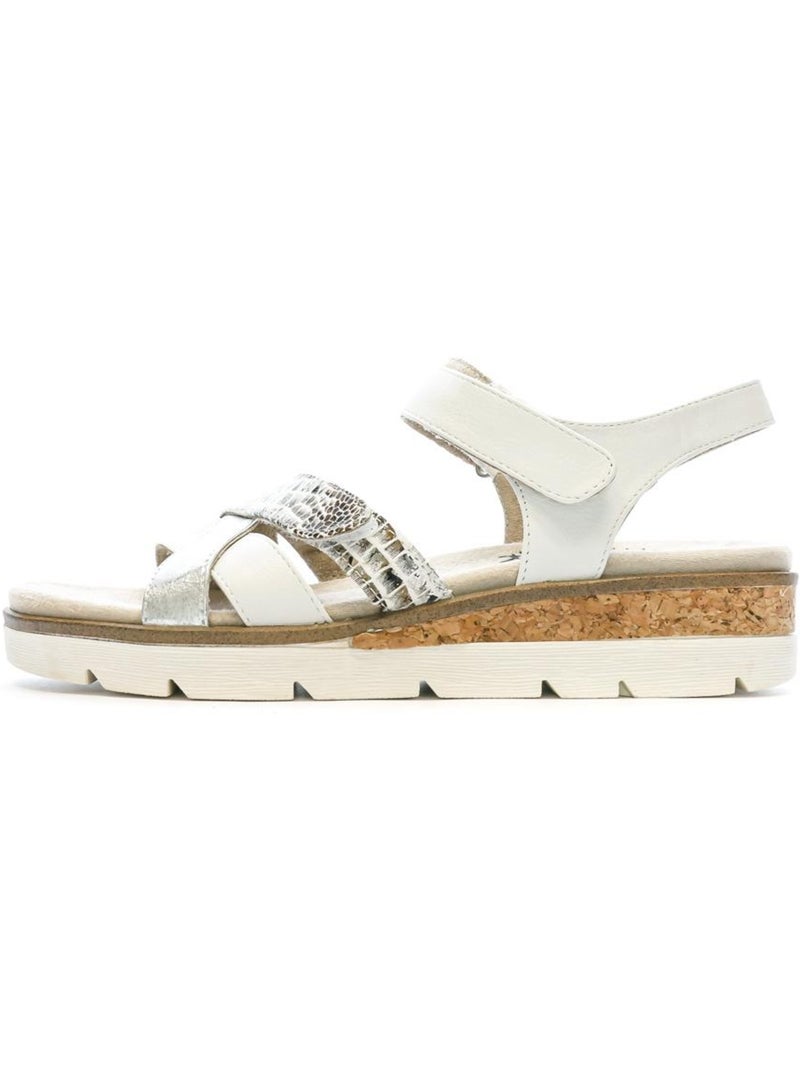 Sandali donna relife Bianco - Kiabi