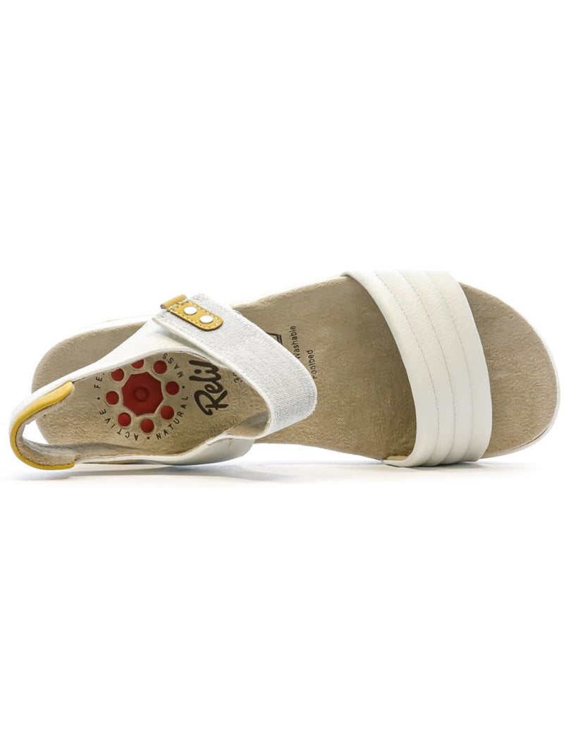 Sandali donna relife Bianco - Kiabi