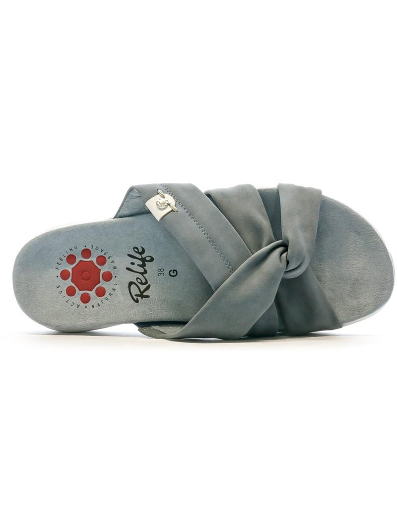 Sandali donna relife Blu - Kiabi
