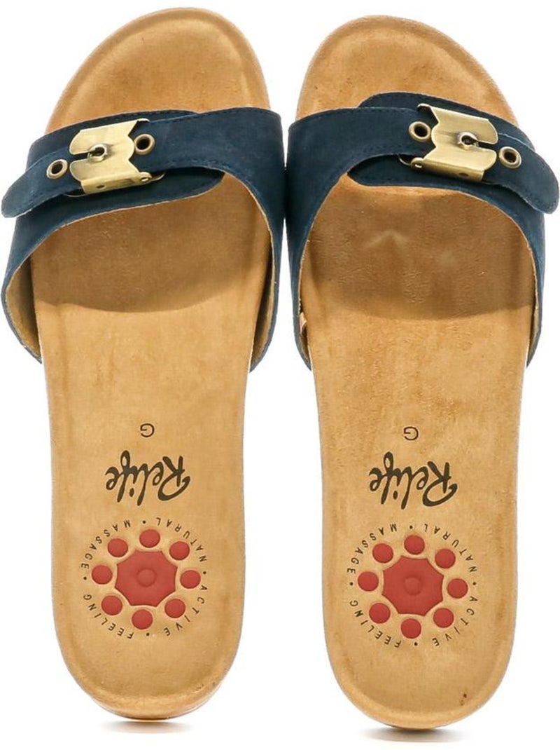 Sandali donna relife Blu marino - Kiabi