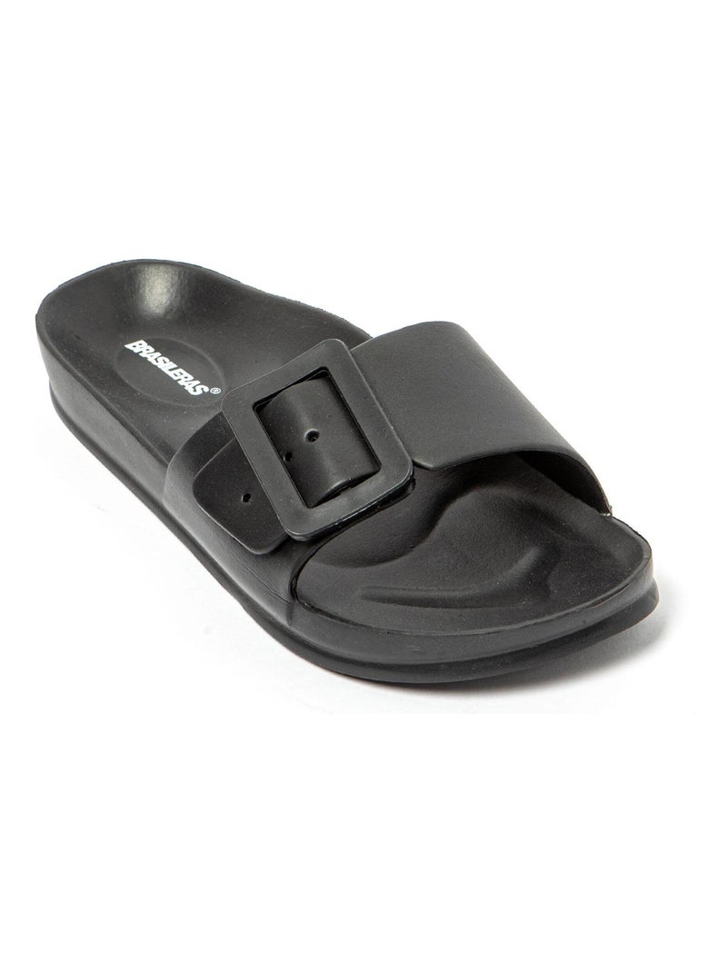 Sandali donna suola in gomma Nero - Kiabi