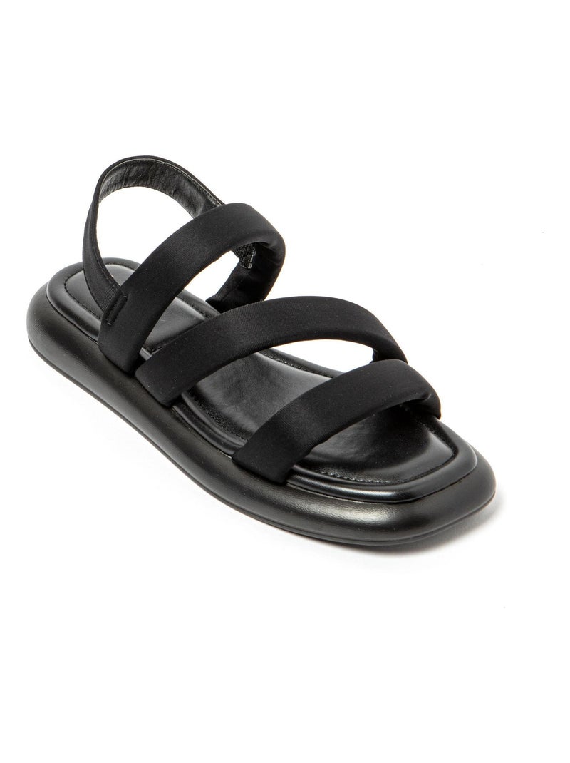 Sandali donna suola in gomma Nero - Kiabi