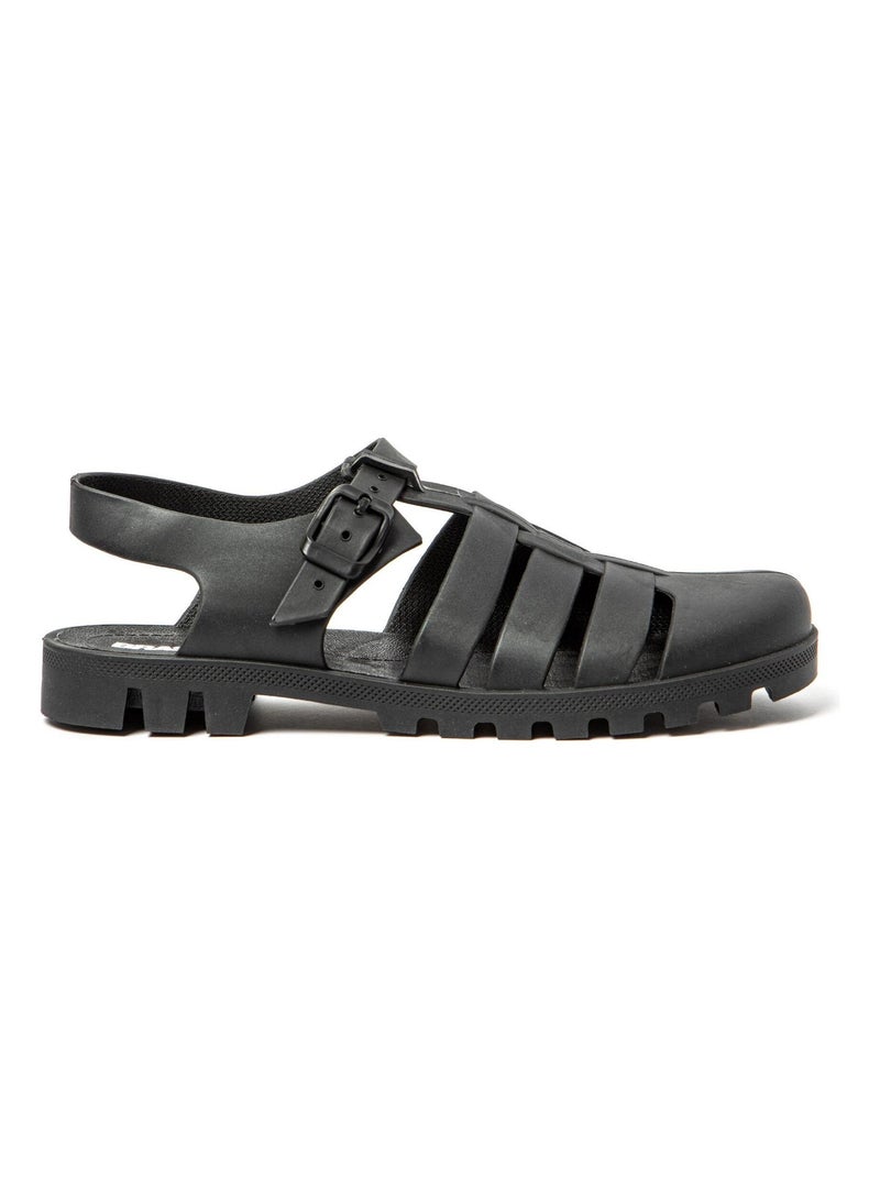 Sandali donna suola in gomma Nero - Kiabi