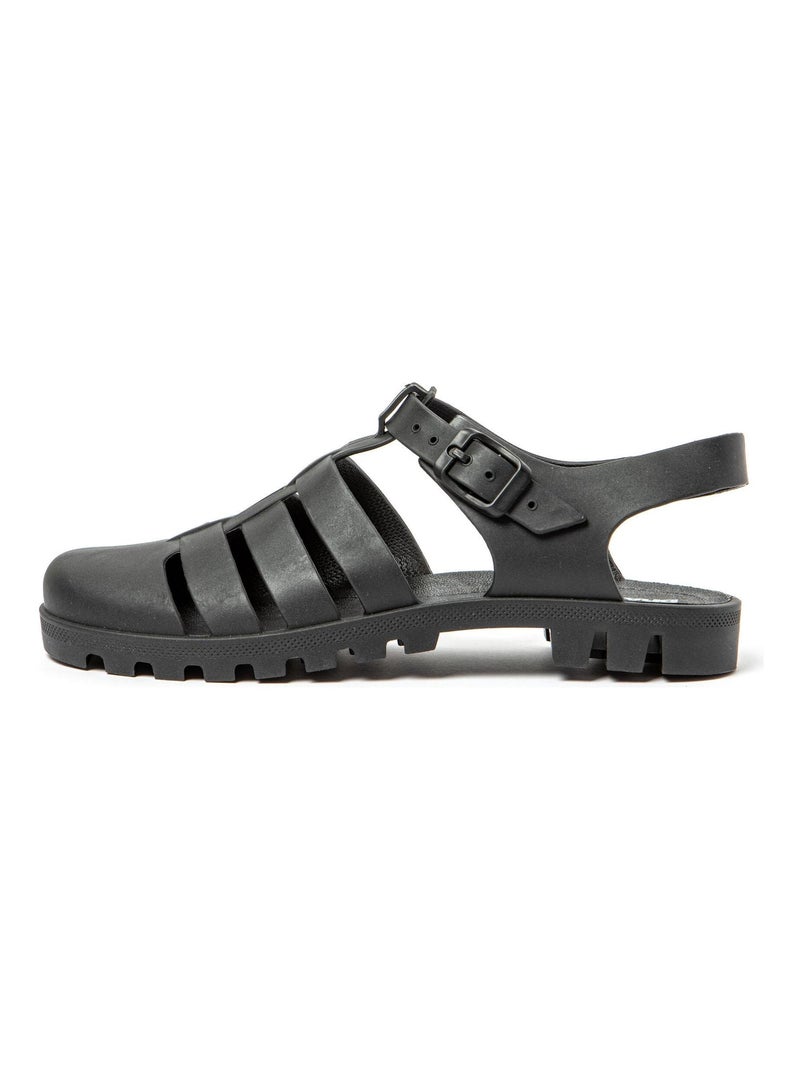 Sandali donna suola in gomma Nero - Kiabi