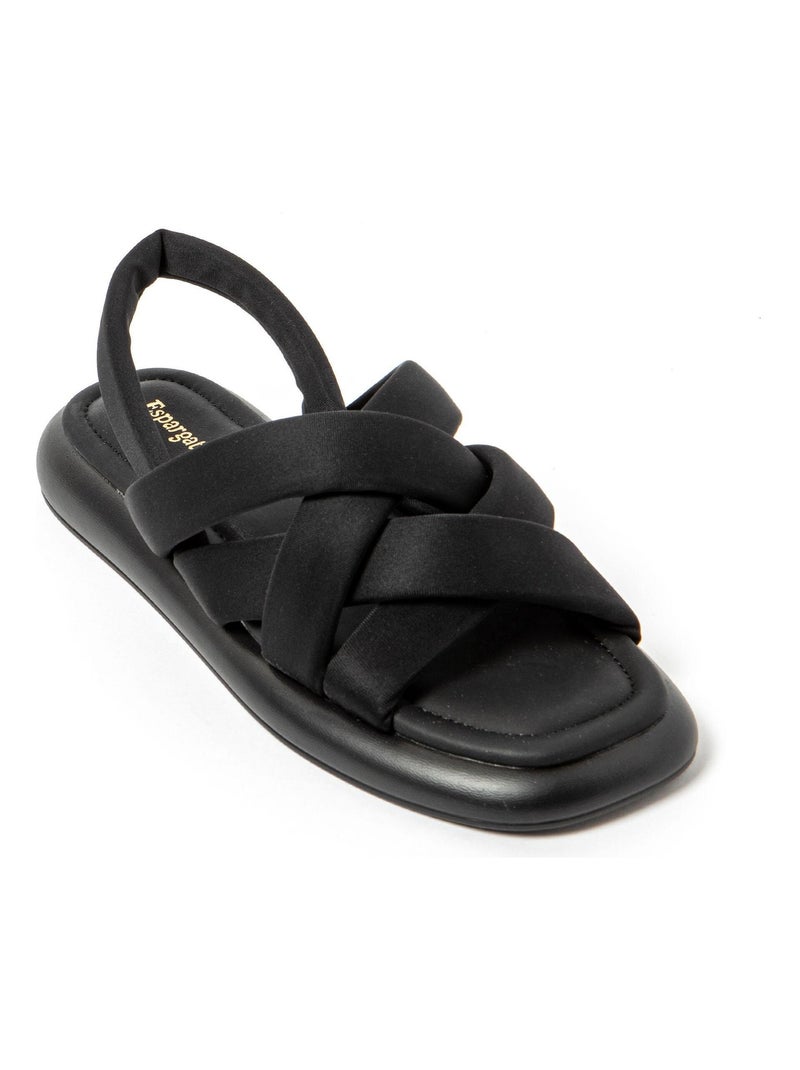 Sandali donna suola in gomma Nero - Kiabi