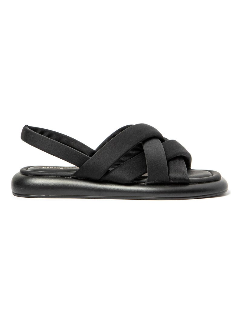Sandali donna suola in gomma Nero - Kiabi