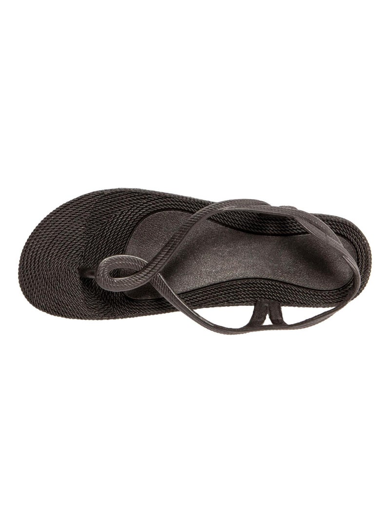 Sandali donna suola in gomma Nero - Kiabi