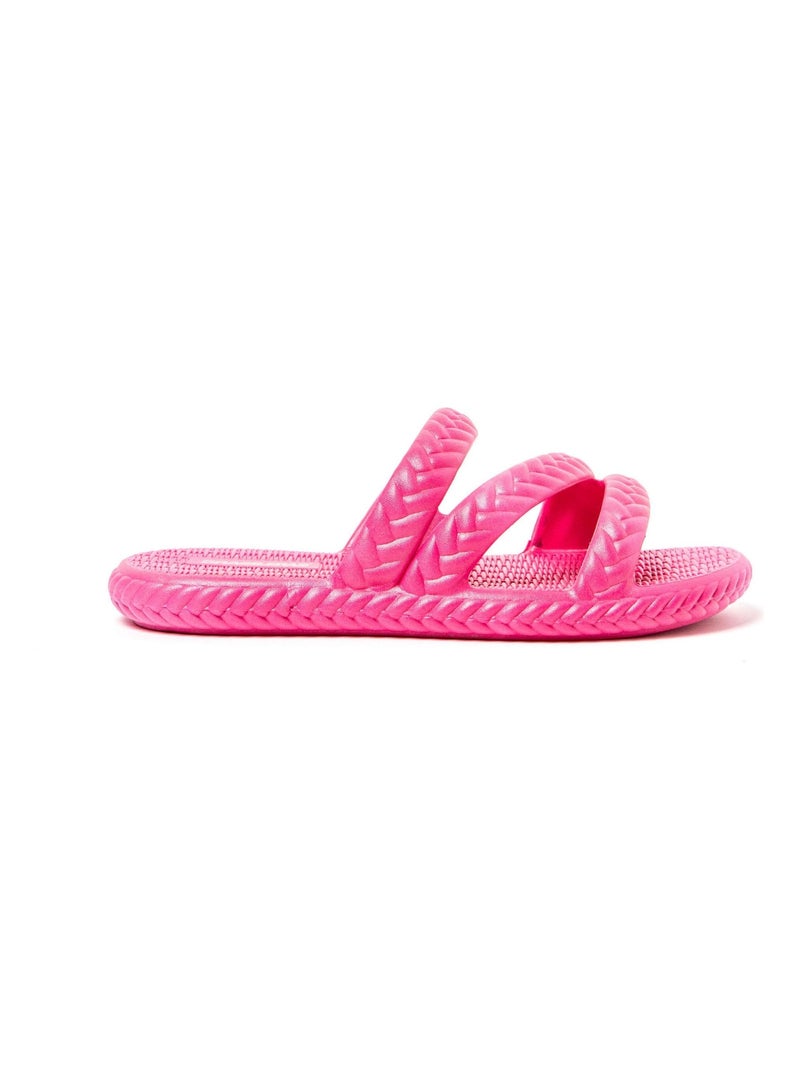 Sandali donna suola in gomma Rosa fucsia - Kiabi
