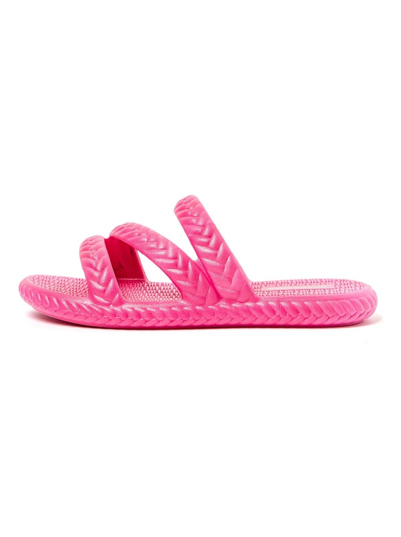 Sandali donna suola in gomma Rosa fucsia - Kiabi
