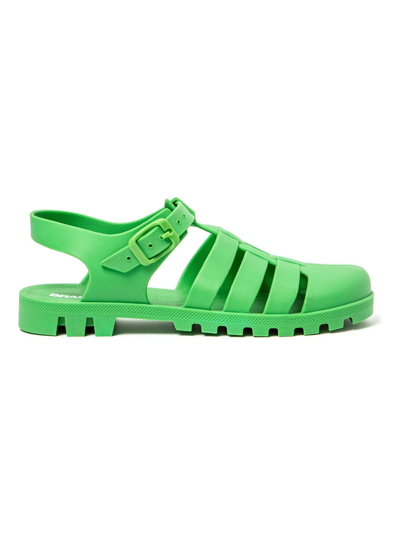 Sandali donna suola in gomma Verde - Kiabi