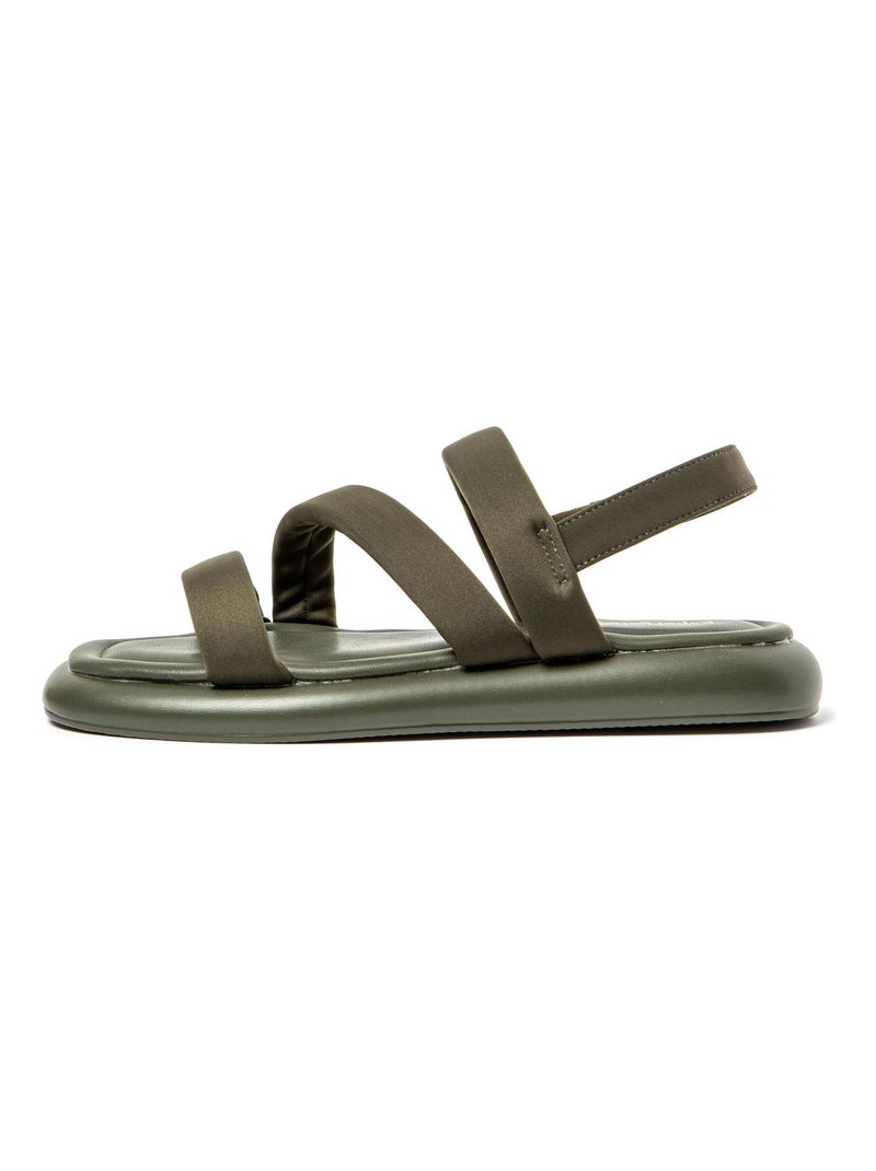 Sandali donna suola in gomma Verde scuro - Kiabi
